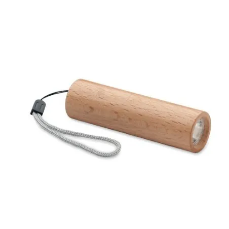 Torche rechargeable en bois personnalisée - Lampe puissante LITE Matières : coton biologique Taille textile : M Couleurs : bleu 