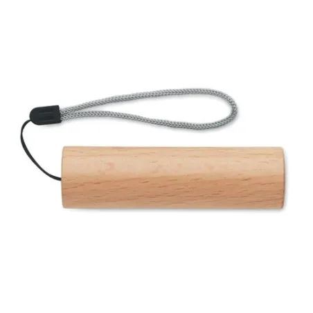 Torche rechargeable en bois personnalisée - Lampe puissante LITE Matières : coton biologique Taille textile : M Couleurs : bleu 