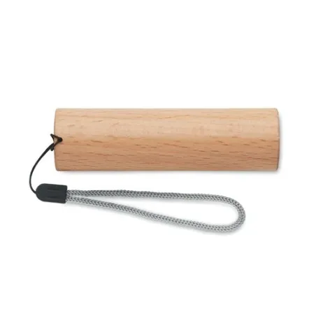 Torche rechargeable en bois personnalisée - Lampe puissante LITE Matières : coton biologique Taille textile : M Couleurs : bleu 