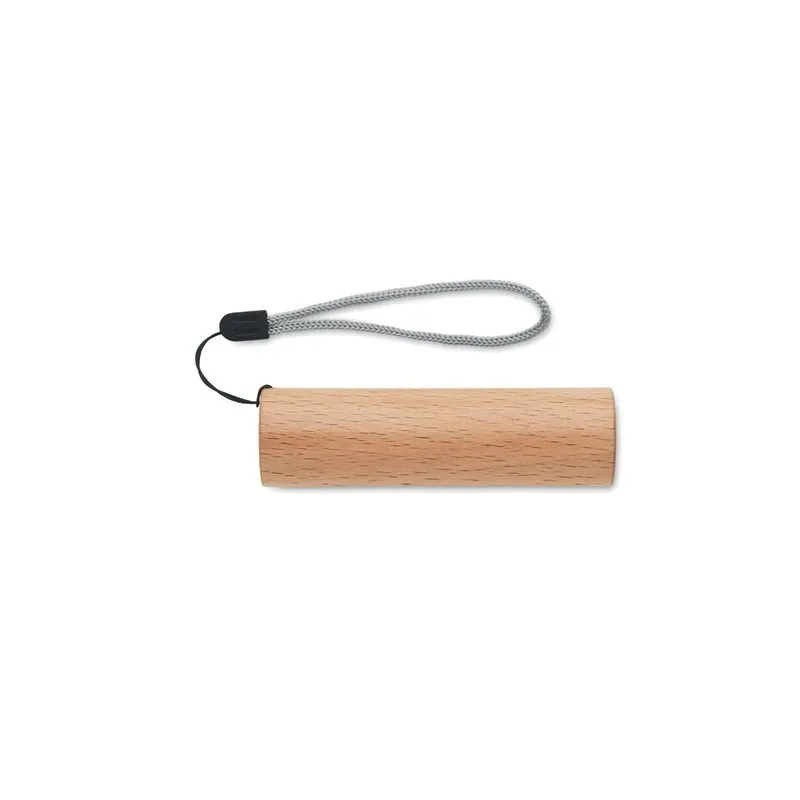 Torche rechargeable en bois personnalisée - Lampe puissante LITE Matières : coton biologique Taille textile : M Couleurs : bleu 