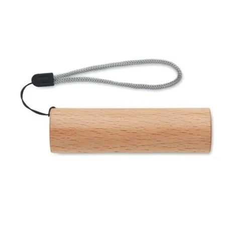 Torche rechargeable en bois personnalisée - Lampe puissante LITE Matières : coton biologique Taille textile : M Couleurs : bleu 