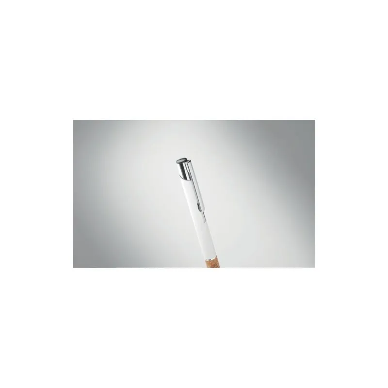 Stylo en aluminium personnalisé à encre bleue - VERIA Matières : coton biologique Taille textile : L Couleurs : jaune goodies pe