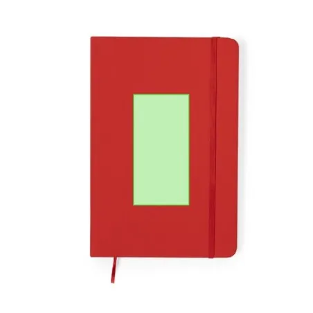 Set de Carnet et Stylo Écologiques Personnalisés - Marden Matières : coton Couleurs : rouge objet publicitaire robuste