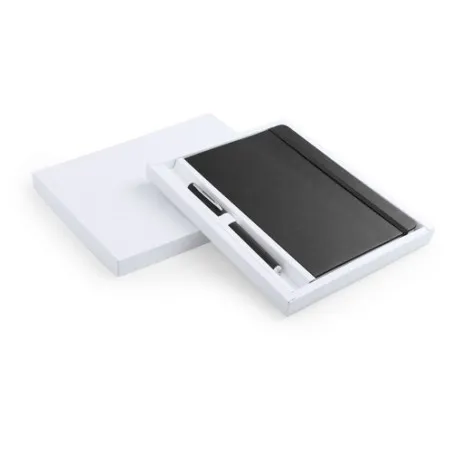 Set de Carnet et Stylo Écologiques Personnalisés - Marden Matières : coton Couleurs : orange personnalisation sur mesure