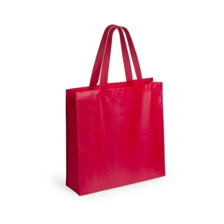 Sac Personnalisable de Shopping Natia Matières : polyester Taille textile : 10/12 ans Couleurs : rouge personnalisable avec votr