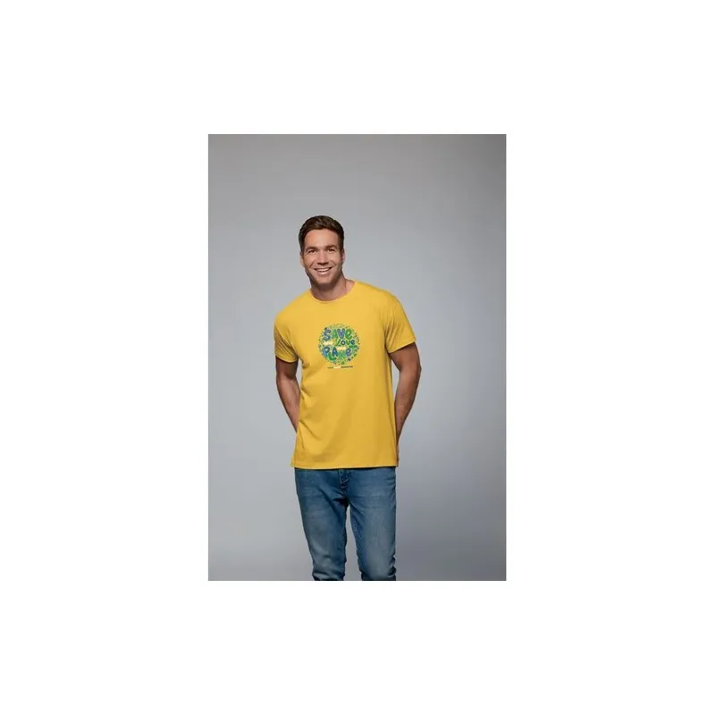 T-Shirt Homme 190g Publicitaire IMPERIAL Matières : coton Taille textile : S Couleurs : bleu vif goodies personnalisé en stock