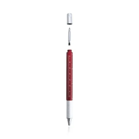 Stylo multifonction personnalisable, pratique - Sauris Matières : polyester Taille textile : XXL Couleurs : gris impression haut
