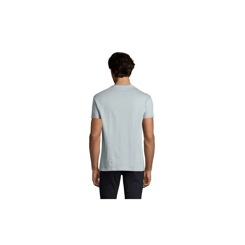 T-Shirt Homme 190g Publicitaire IMPERIAL Matières : coton Taille textile : 5XL Couleurs : bleu ciel goodies publicitaire durable