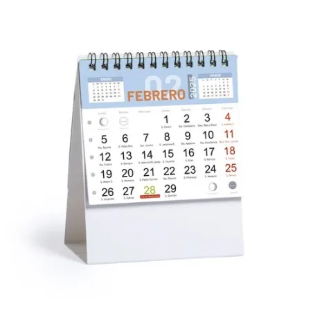 Calendrier Bureau Personnalisé Écologique - Feber Matières : ABS Couleurs : doré cadeau entreprise pas cher