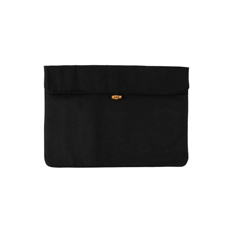 Pochette en coton écologique 220 gr/m² pour ordinateur portable 15'' - Dirk Matières : polyester Couleurs : noir