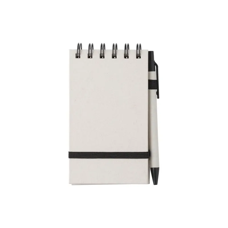 Carnet à spirale écologique A6 en carton recyclé - Martha Matières : polyester Couleurs : vert