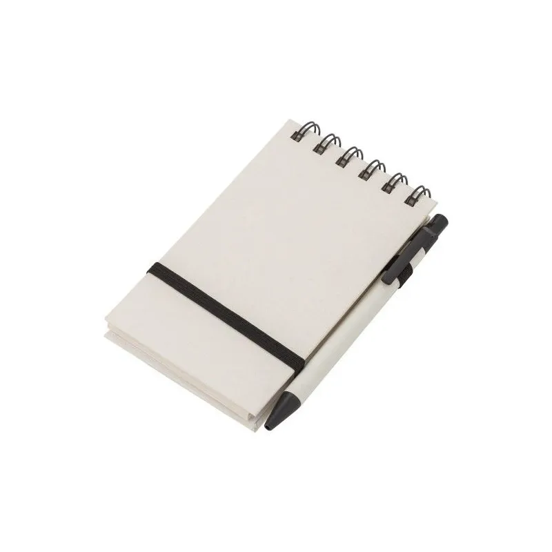 Carnet à spirale écologique A6 en carton recyclé - Martha Matières : polyester Couleurs : vert marquage laser ultra précis