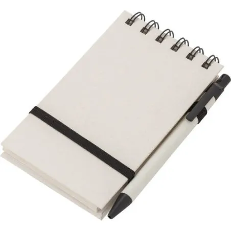 Carnet à spirale écologique A6 en carton recyclé - Martha Matières : polyester Couleurs : vert marquage laser ultra précis