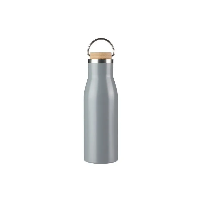 Bouteille écologique de 500 ml en acier inoxydable recyclé - Aline Matières : polyester Couleurs : orange personnalisable avec v