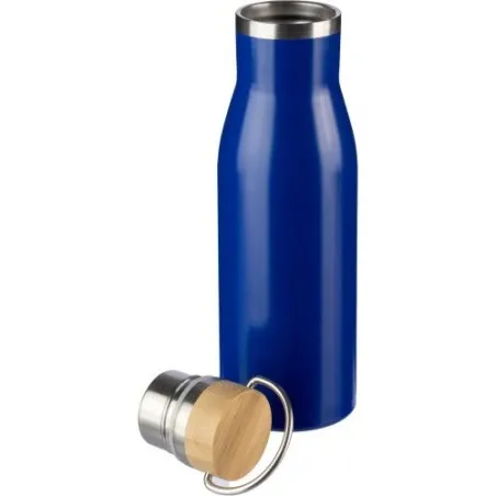 Bouteille écologique de 500 ml en acier inoxydable recyclé - Aline Matières : polyester Couleurs : rouge goodies personnalisé en