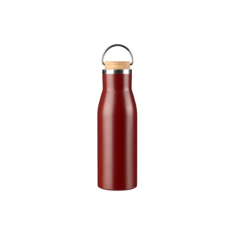 Bouteille écologique de 500 ml en acier inoxydable recyclé - Aline Matières : polyester Couleurs : rose cadeau entreprise pas ch