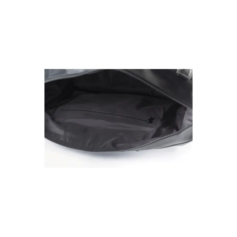 Sac week-end en cuir écologique personnalisé - Noah Matières : polyester Couleurs : noir cadeau entreprise pas cher