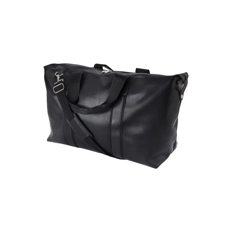 Sac week-end en cuir écologique personnalisé - Noah Matières : polyester Couleurs : noir goodies publicitaire événementiel