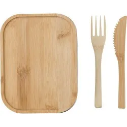 Lunch box écologique en acier inoxydable personnalisée - Esme Matières : silicone Couleurs : bleu cobalt