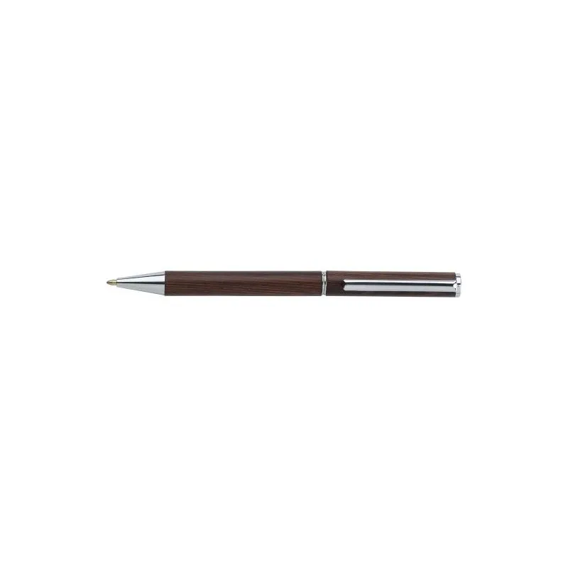 Stylo bille élégant en palissandre - Raquelle, précision Matières : silicone Couleurs : argenté