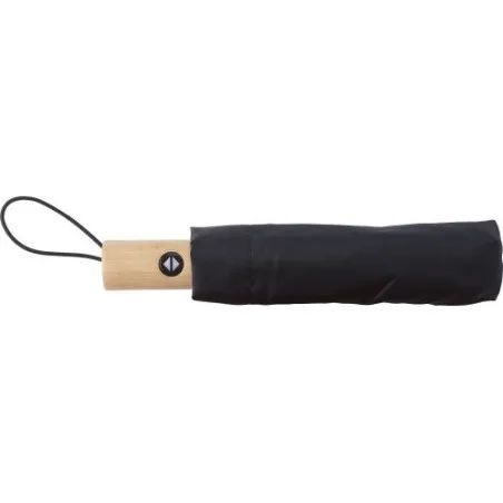 Parapluie pliable écologique en rPET - Teodora Matières : plastique Couleurs : gris