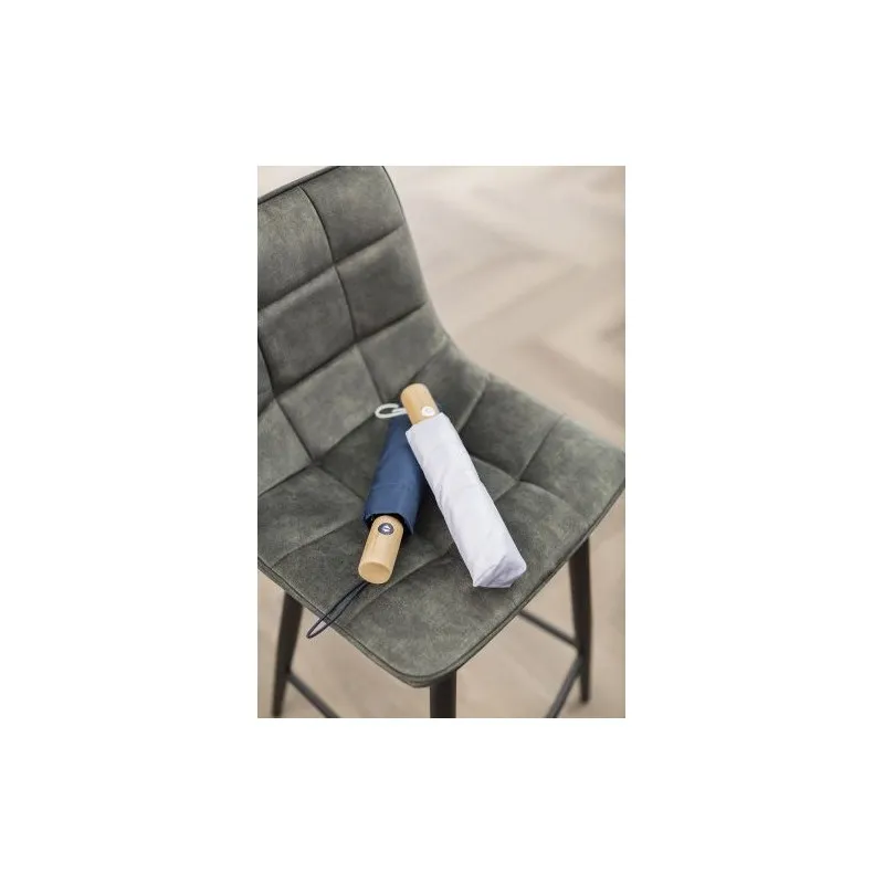 Parapluie pliable écologique en rPET - Teodora Matières : plastique Couleurs : gris objet promotionnel éco-responsable