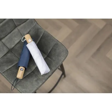 Parapluie pliable écologique en rPET - Teodora Matières : plastique Couleurs : gris cadeau collaborateur premium
