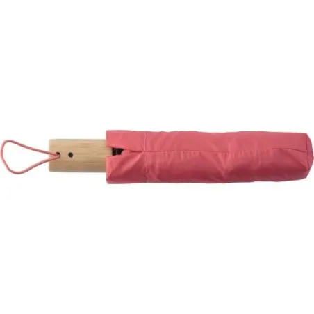 Parapluie pliable écologique en rPET - Teodora Matières : plastique Couleurs : rouge accessoire événementiel unique