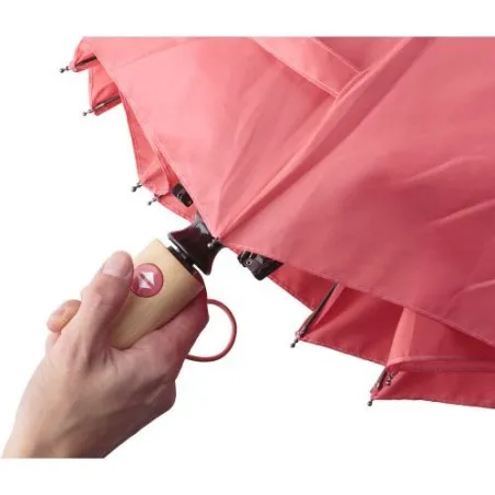 Parapluie pliable écologique en rPET - Teodora Matières : plastique Couleurs : bleu cobalt cadeau affaires élégant