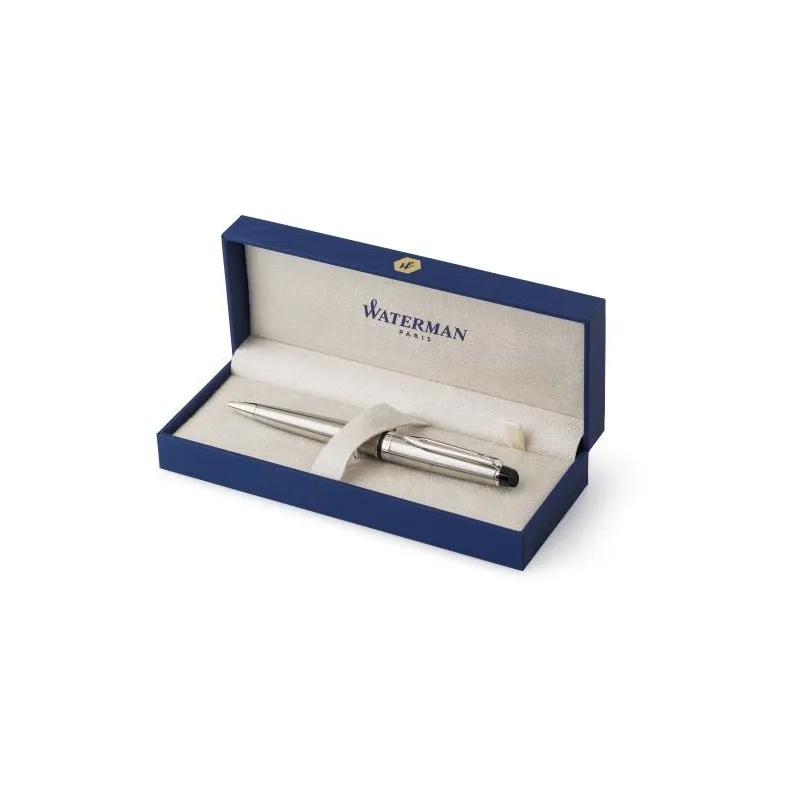 Stylo bille en acier inoxydable élégant Waterman Expert Matières : plastique Couleurs : noir cadeau client original