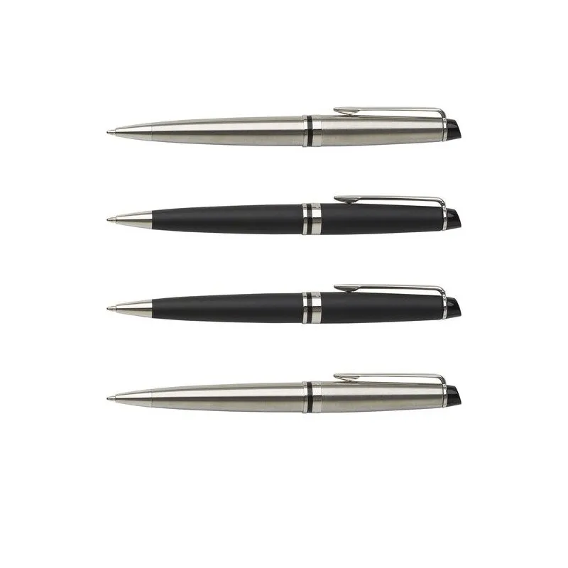 Stylo bille en acier inoxydable élégant Waterman Expert Matières : acier inoxydable Couleurs : blanc cadeau entreprise pas cher