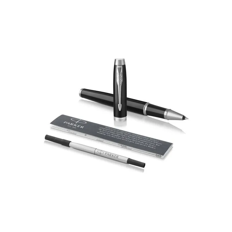 Stylo Bille Élégant Personnalisé pas cher - Roller Parker IM Matières : ABS Couleurs : noir cadeau entreprise pas cher