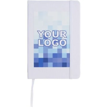 Carnet A5 écologique en rPET personnalisé - Samira Matières : bambou Couleurs : vert citron cadeau collaborateur premium