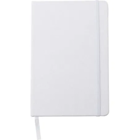 Carnet A5 écologique en rPET personnalisé - Samira Matières : métal Couleurs : argenté cadeau entreprise pas cher