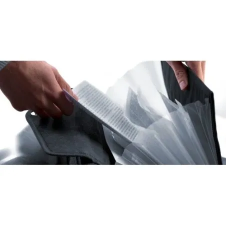 Porte-documents personnalisé en polyester - Coco Matières : acier inoxydable Couleurs : bleu livraison express 24h 48h