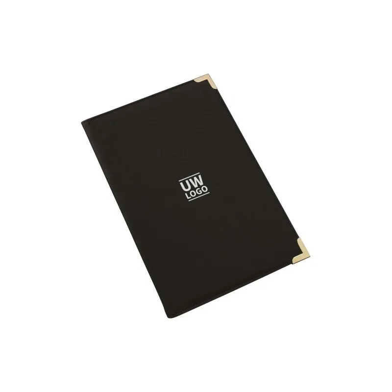 Conférencier A4 en PU Personnalisé - Jovita Matières : acier inoxydable Couleurs : blanc