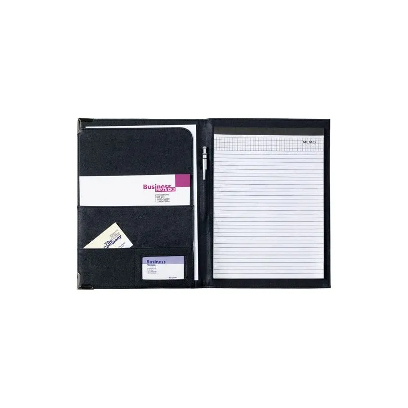 Conférencier A4 en PU Personnalisé - Jovita Matières : acier inoxydable Couleurs : blanc livraison express 24h 48h