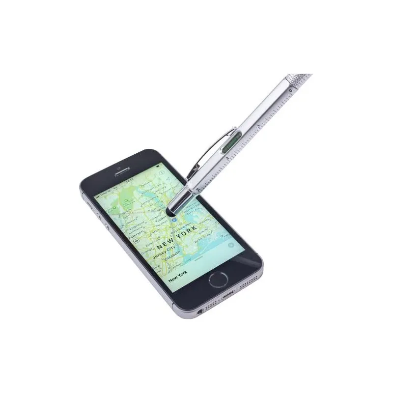 Stylo bille multifonction personnalisé Giuliana Matières : bambou Couleurs : rouge livraison express 24h 48h