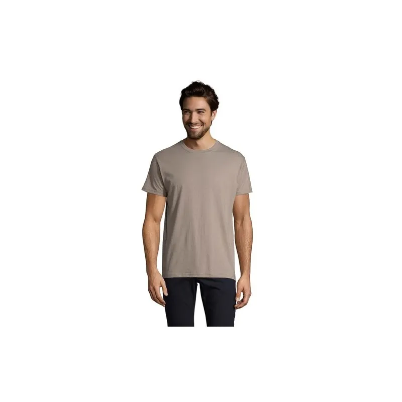 T-Shirt Homme 190g Publicitaire IMPERIAL Matières : coton Taille textile : 3XL Couleurs : gris clair livraison express 24h 48h