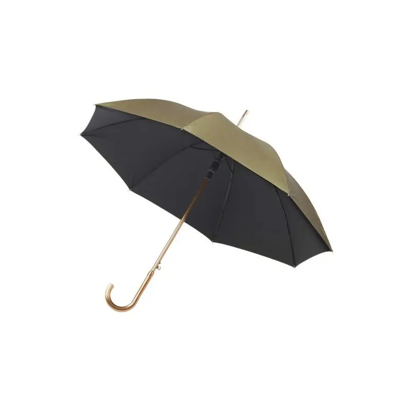 Parapluie personnalisé en polyester élégant et protecteur Ester Matières : liège Couleurs : brun impression haute définition