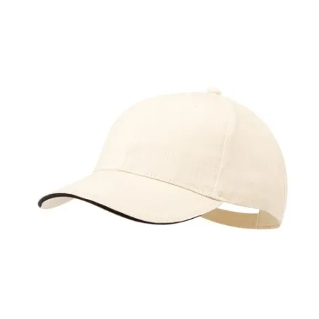 Casquette Personnalisable Écologique Linnea Matières : polyester Couleurs : blanc objet promotionnel éco-responsable