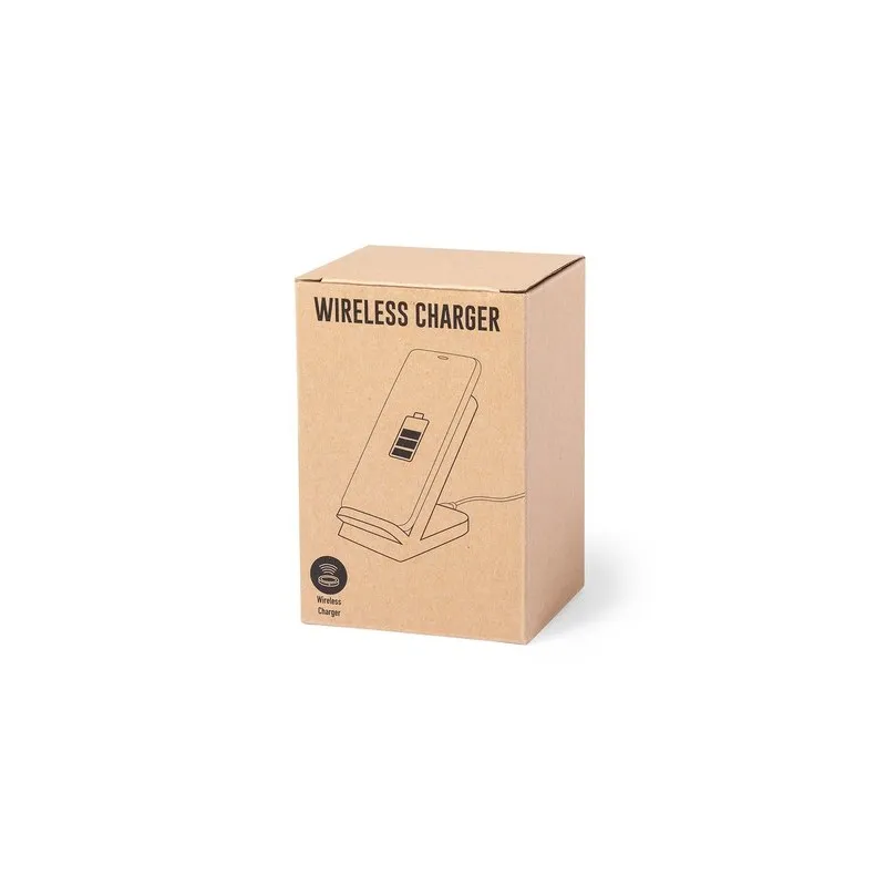 Chargeur Sans Fil Écologique et Personnalisé Pas Cher Dimper Matières : polyester Couleurs : rouge marquage laser ultra précis