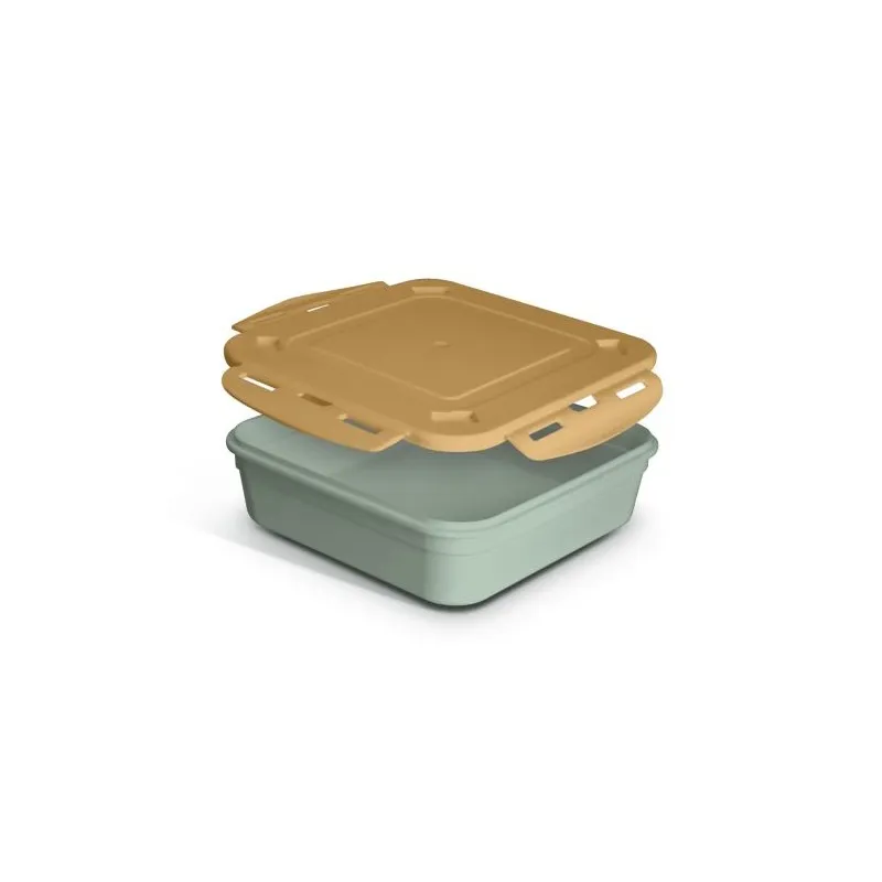 Boîte Repas Éco-Responsable 1.2L avec Couvercle, Cuillère et Fourchette - Cadeaux d'Entreprise Matières : papier Couleurs : vert