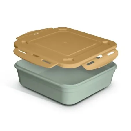 Boîte Repas Éco-Responsable 1.2L avec Couvercle, Cuillère et Fourchette - Cadeaux d'Entreprise Matières : papier Couleurs : vert