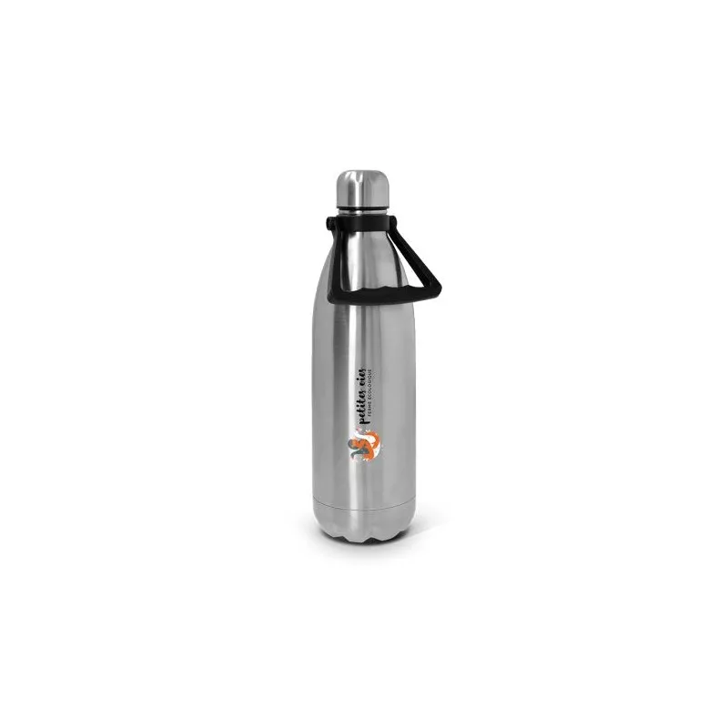 Gourde Isotherme Écologique Double-Paroi en Inox 1L - Cadeau d'Entreprise Personnalisé Matières : ABS Couleurs : vert personnali