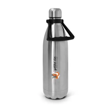 Gourde Isotherme Écologique Double-Paroi en Inox 1L - Cadeau d'Entreprise Personnalisé Matières : ABS Couleurs : vert personnali