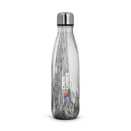 Gourde Isotherme Double-Paroi Écologique 50 cl en Inox Personnalisée Matières : ABS Couleurs : bleu marquage laser ultra précis