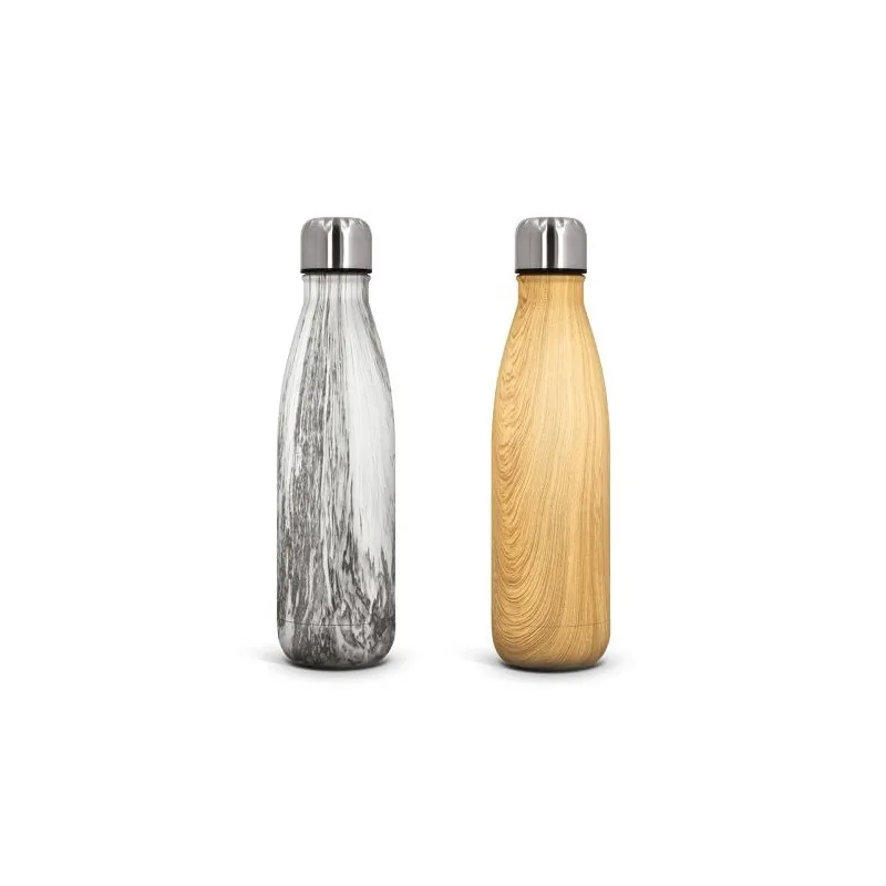 Gourde Isotherme Double-Paroi Écologique 50 cl en Inox Personnalisée Matières : ABS Couleurs : vert cadeau entreprise pas cher