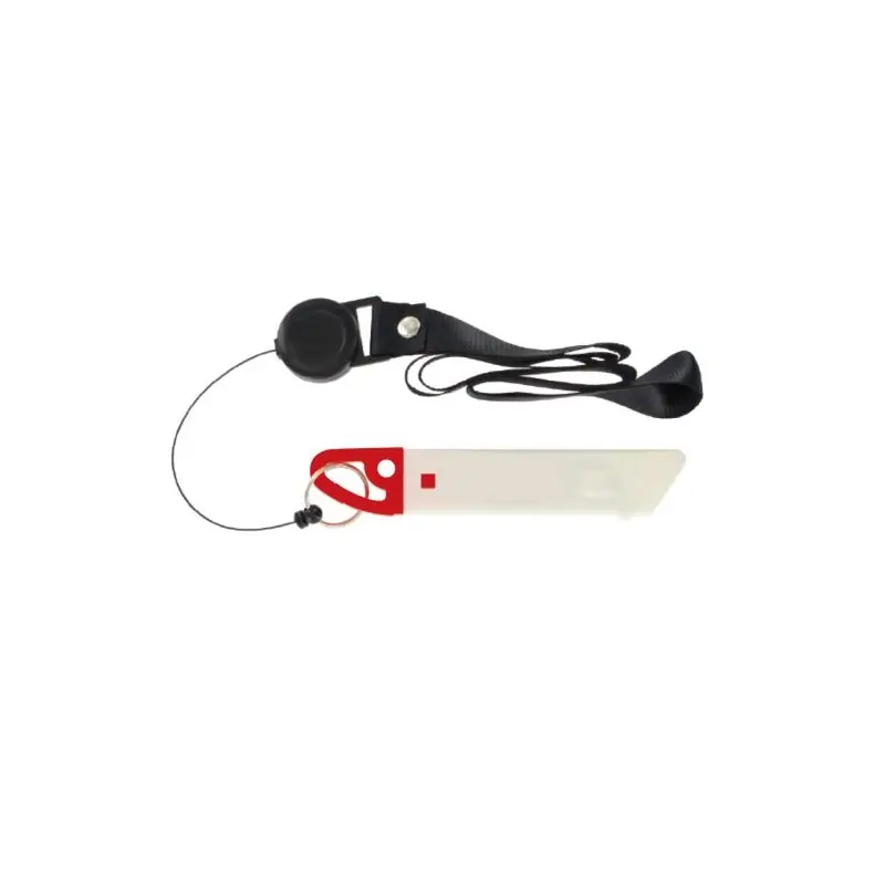 Cutter Auto-Retractable Sécurisé Personnalisé pour Tour de Cou Matières : laiton Couleurs : rouge objet publicitaire robuste