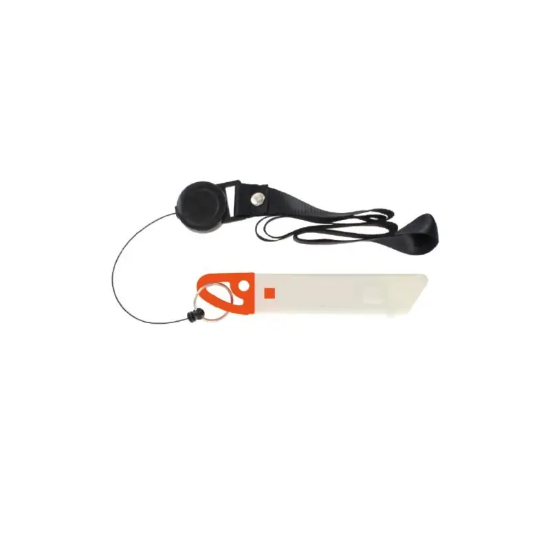 Cutter Auto-Retractable Sécurisé Personnalisé pour Tour de Cou Matières : laiton Couleurs : noir impression logo haute qualité